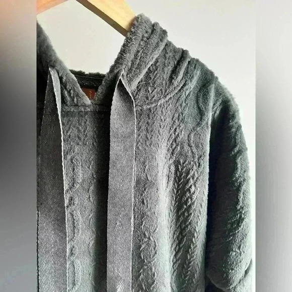 Denver Hayes Sleepwear Womens Grey  Pullover Hoodie Blanket Loungewear Small - Picture 3 of 5